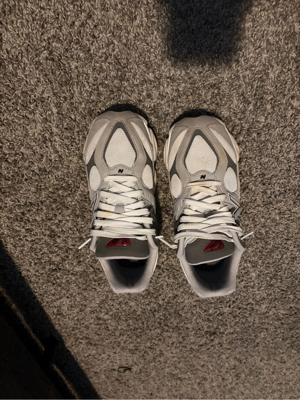 New Balance Kids Light Gray Mesh Sneakers